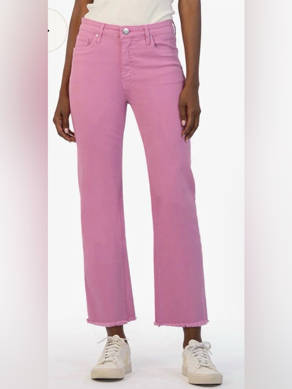 Kut from the Kloth Kelsey High Rise Cropped Flare Jeans